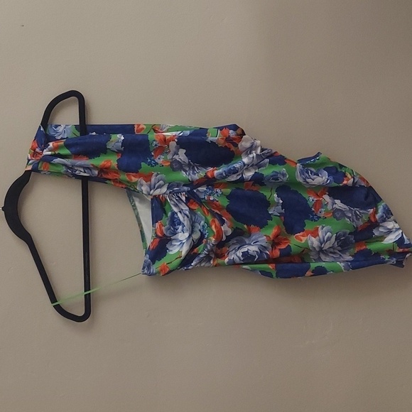 ZARA One Sleeve Floral Asymmetric Bodysuit - Picture 10 of 14